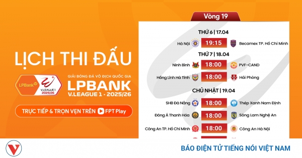 V-League 2025-26 6 vòng cu?i v?i CAHN d?n ??u BXH cu?c ?ua v? ??ch