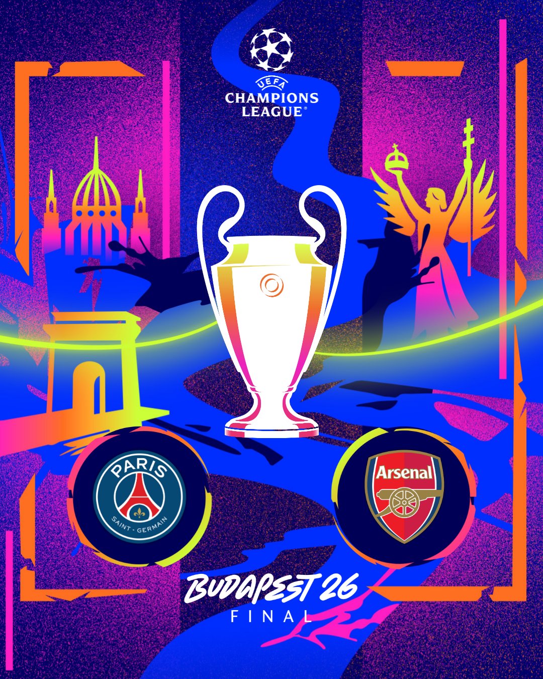 Arsenal hai th? h? Henry 2006 và Saka 2026 trên ???ng t?i chung k?t Champions League