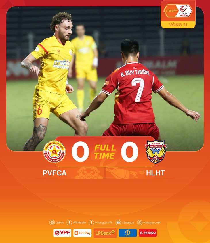 Cu?c ?ua tr? h?ng V-League 2025/26 gi?a PVF CAND và SHB ?à N?ng sau vòng 21