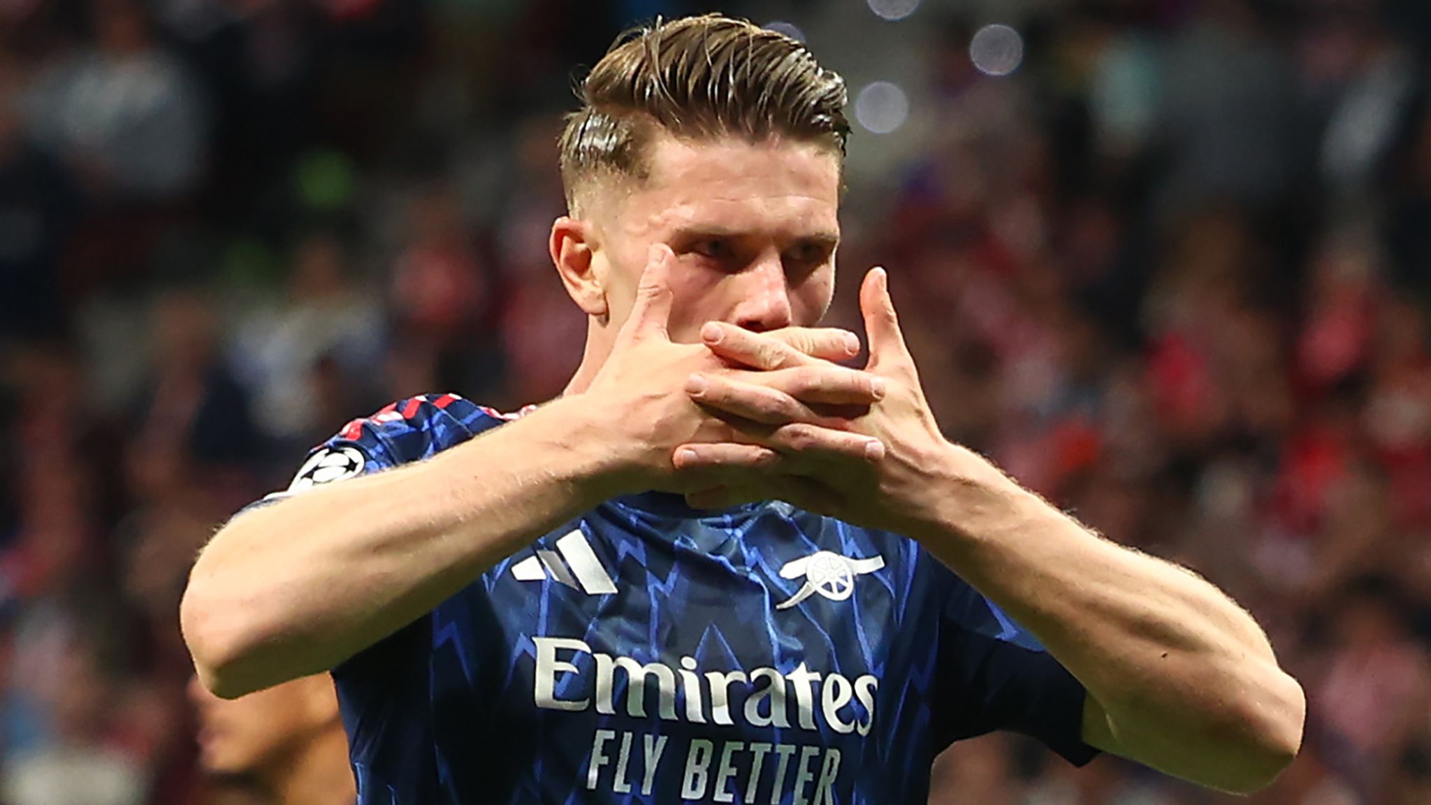 Viktor Gy?keres ghi bàn cho Arsenal trong hành trình UCL bán k?t Budapest Puskás Aréna 2026