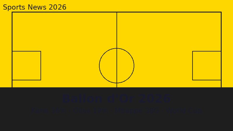 Ballon d'Or 2026 Data Dashboard: Kane 36%, Olise 19%, Mbappé 38 Bàn — Cu?c ?ua Tr??c World Cup